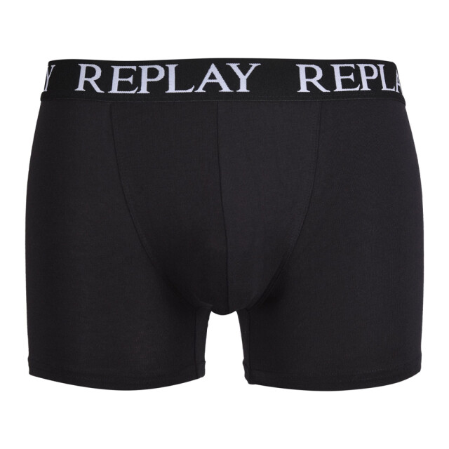 Replay Boxershorts met herenlogo (3-pack) UTLT1066_blackblack large