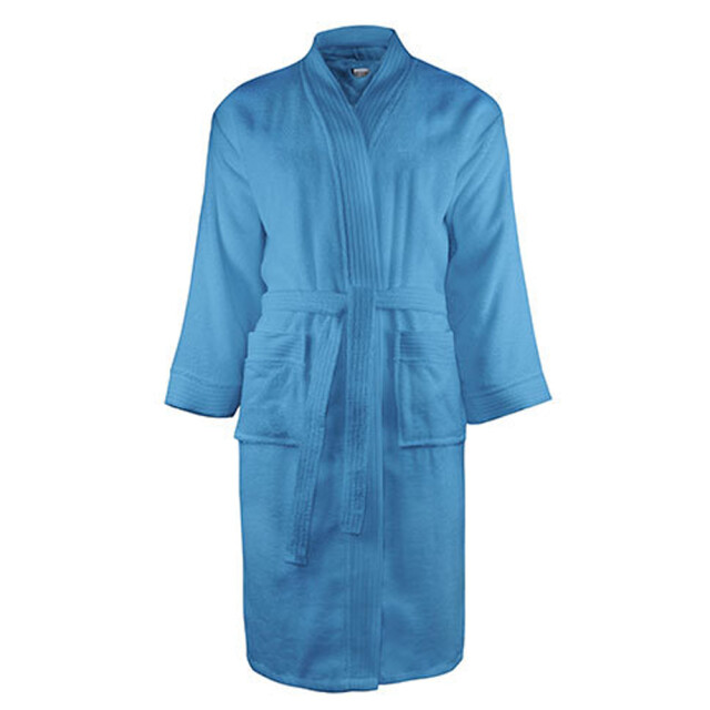The One Towelling Klassieke badjas voor volwassenen UTLT4043_aquaazure large