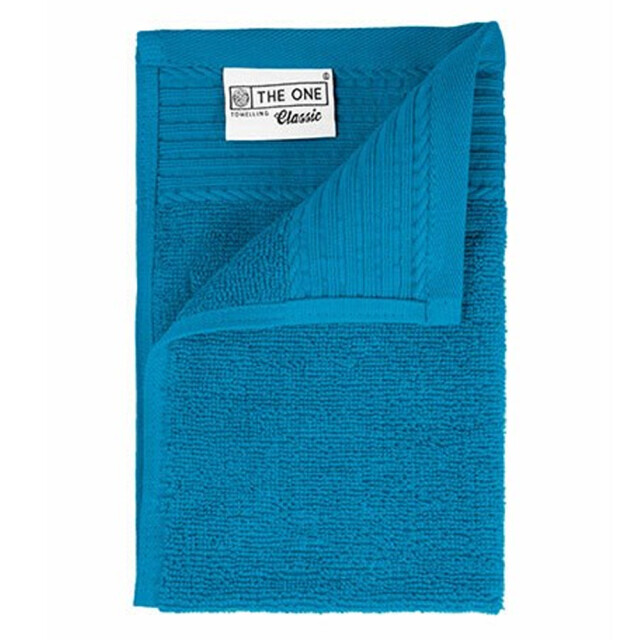The One Towelling Klassieke gastendoek UTLT4048_turquoise large