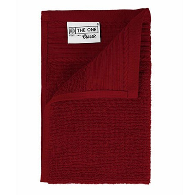The One Towelling Klassieke gastendoek UTLT4048_burgundy large