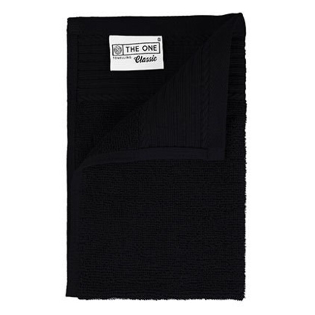 The One Towelling Klassieke gastendoek UTLT4048_black large