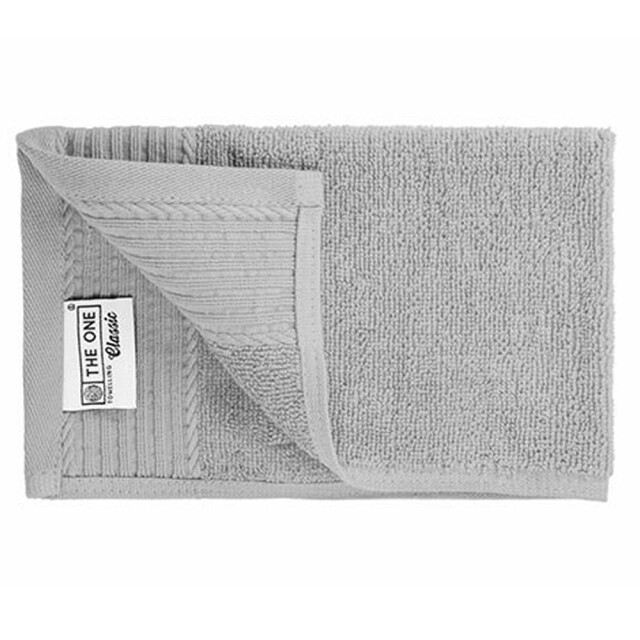 The One Towelling Klassieke gastendoek UTLT4048_silvergrey large