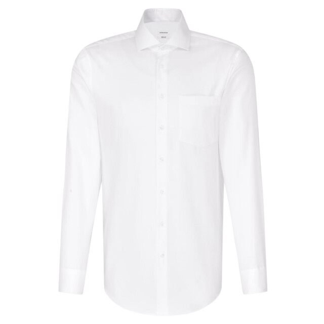 Seidensticker Heren oxford normaal overhemd met lange mouwen UTLT5534_white large