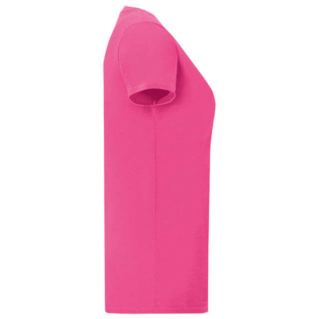 Fruit of the Loom Dames iconic combed cotton t-shirt UTLT5720_fuchsia large