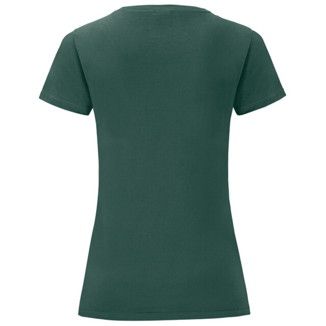 Fruit of the Loom Dames iconic combed cotton t-shirt UTLT5720_forestgreen large