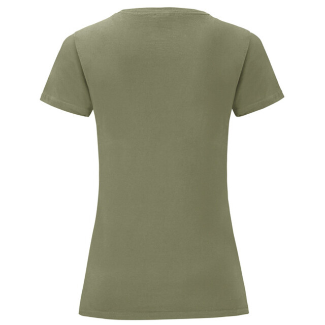 Fruit of the Loom Dames iconic combed cotton t-shirt UTLT5720_classicolive large