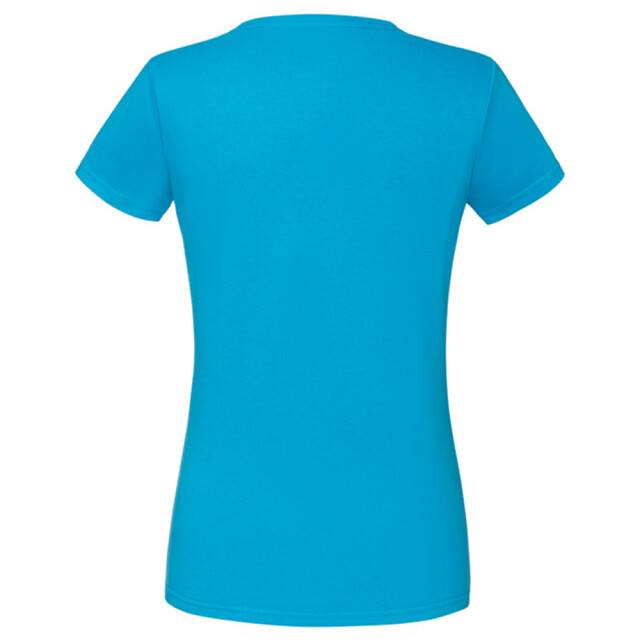Fruit of the Loom Dames iconic combed cotton t-shirt UTLT5720_azureblue large