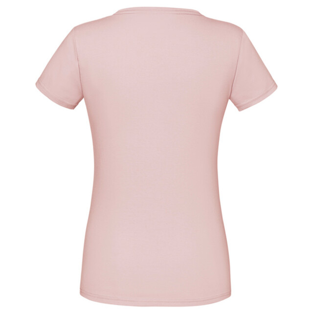 Fruit of the Loom Dames iconic combed cotton t-shirt UTLT5720_powderrose large