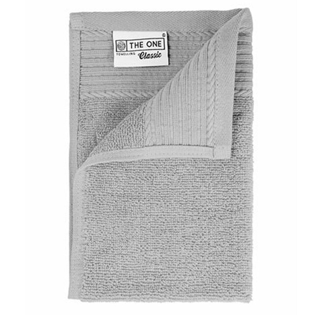 The One Towelling Klassieke gastendoek UTLT4048_silvergrey large