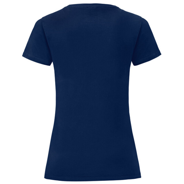 Fruit of the Loom Dames iconic combed cotton t-shirt UTLT5720_navy large