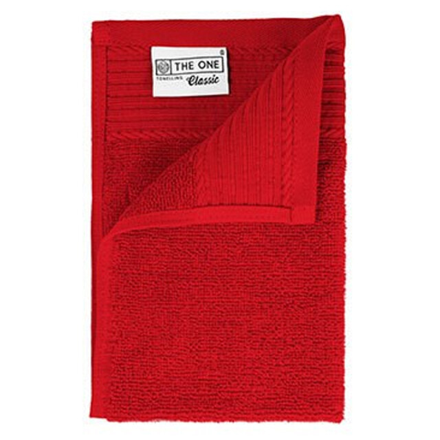 The One Towelling Klassieke gastendoek UTLT4048_red large