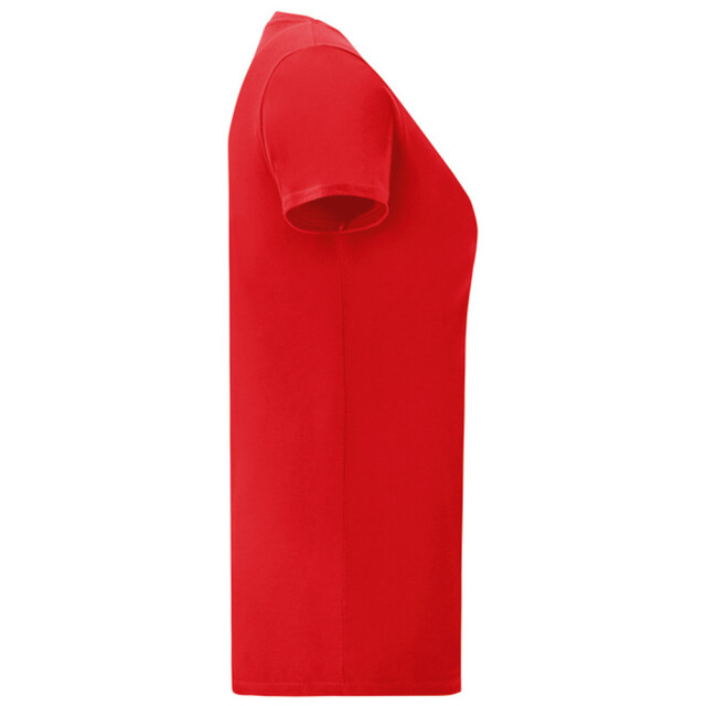 Fruit of the Loom Dames iconic combed cotton t-shirt UTLT5720_red large