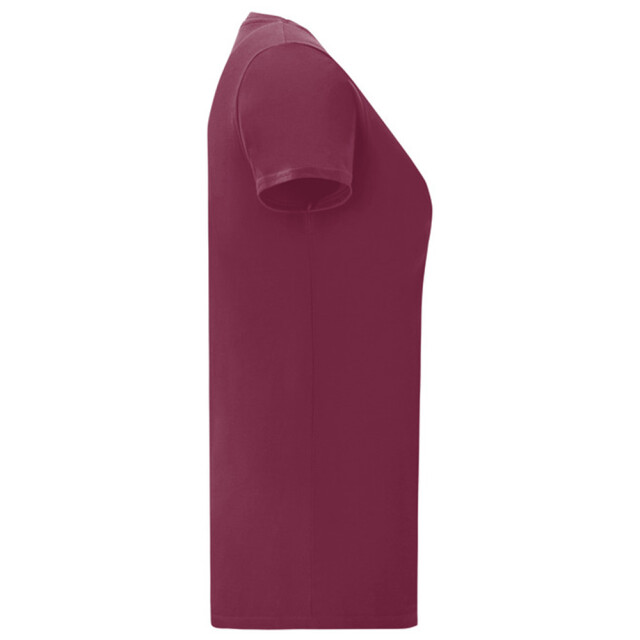 Fruit of the Loom Dames iconic combed cotton t-shirt UTLT5720_burgundy large