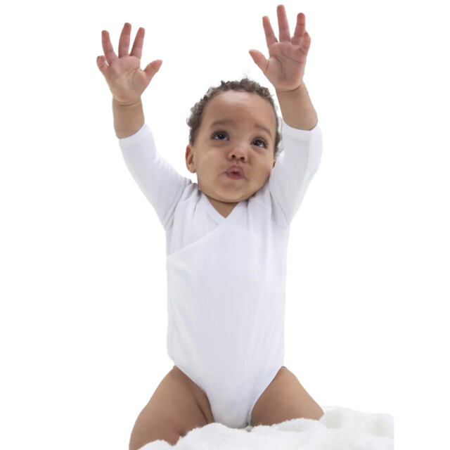Babybugz Baby kimono body met lange mouwen UTLT5464_white large