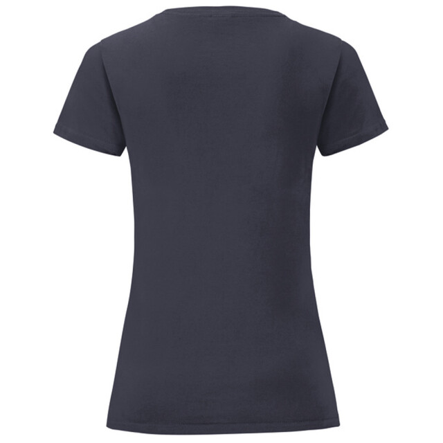 Fruit of the Loom Dames iconic combed cotton t-shirt UTLT5720_deepnavy large