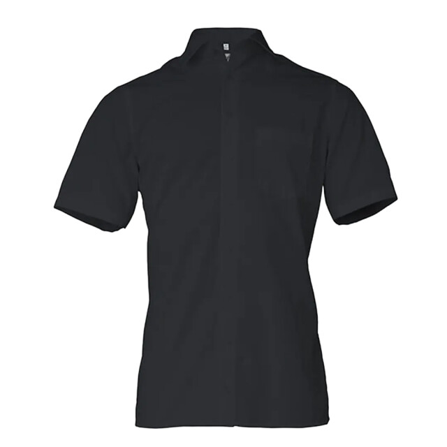 Marvelis Heren poplin modern overhemd met korte mouwen UTLT5761_black large