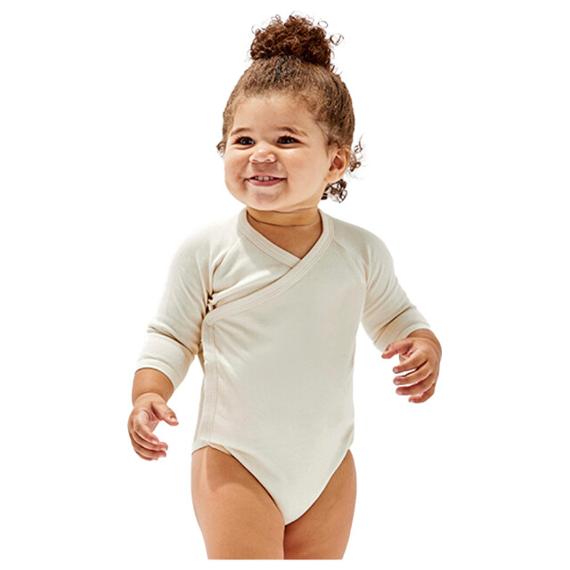 Babybugz Baby kimono body met lange mouwen UTLT5464_organicnatural large