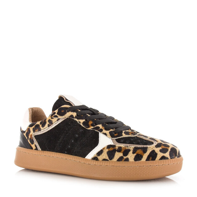 DWRS Label Dwrs mirabel leopard hair on lage sneakers dames B11548-08 8258 large