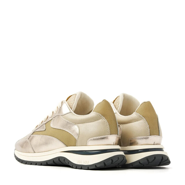 VIA VAI Usher riggs cross combi platino lage sneakers dames 62343-03-800 large