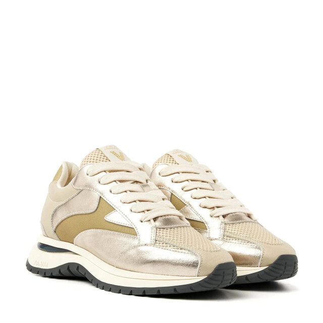 VIA VAI Usher riggs cross combi platino lage sneakers dames 62343-03-800 large