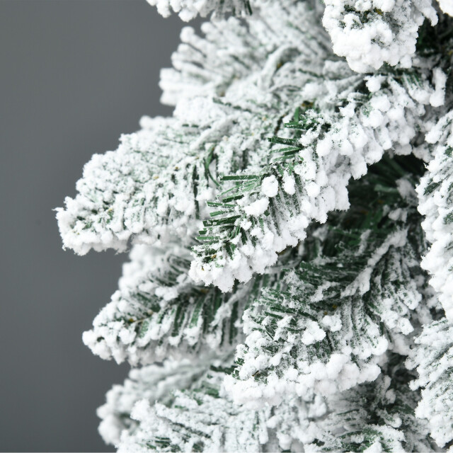 Homcom Kunstkerstboom smal met sneeuw 180 cm Ø74 cm 3274595 large