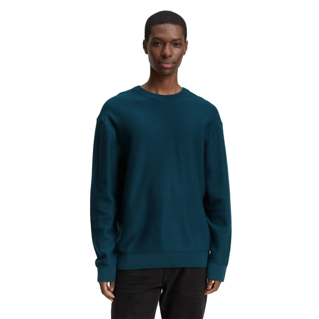 Tom Tailor Relaxed structure crewneck knit 1047976 large