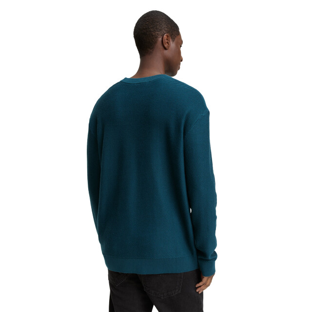 Tom Tailor Relaxed structure crewneck knit 1047976 large