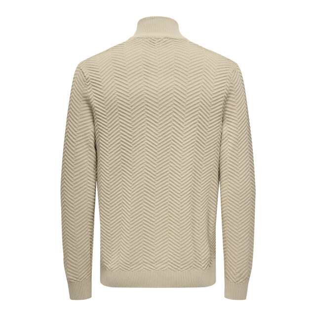 Only & Sons Onsmace reg 12 herringbon half zip 22033301 large