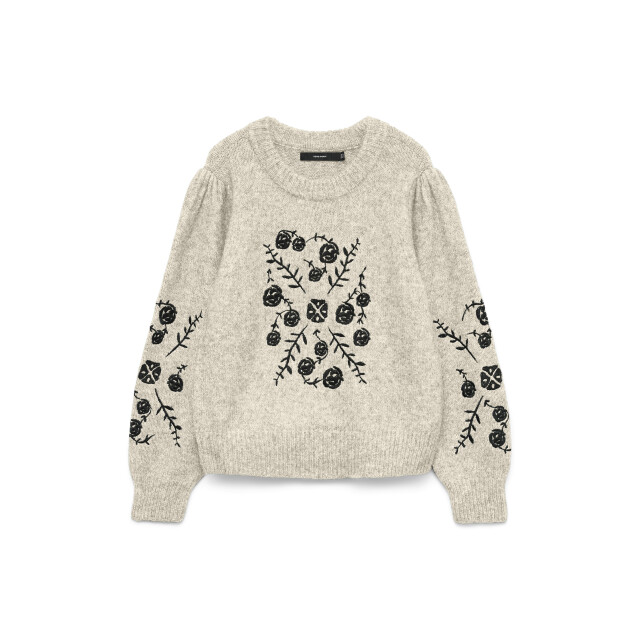 Vero Moda Vmjuta ls o-neck embrodery pullover 10334853 large
