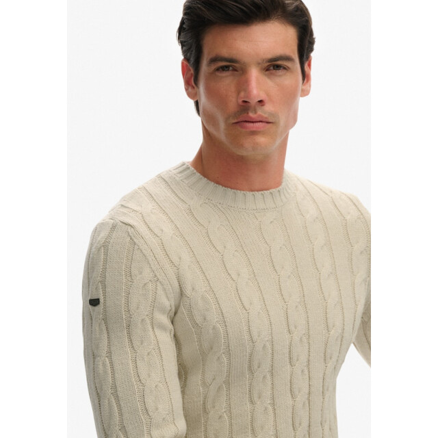 Superdry Jacob cable trui ecru 5219.03.0002 large