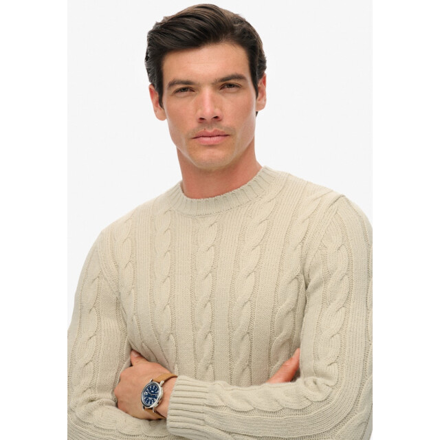 Superdry Jacob cable trui ecru 5219.03.0002 large
