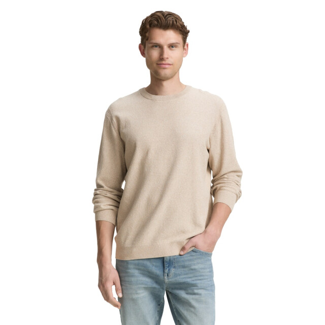 Tom Tailor Trui crew neck beige 5219.05.0048 large