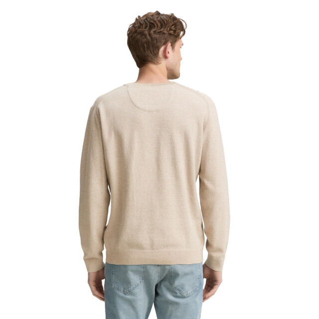 Tom Tailor Trui crew neck beige 5219.05.0048 large