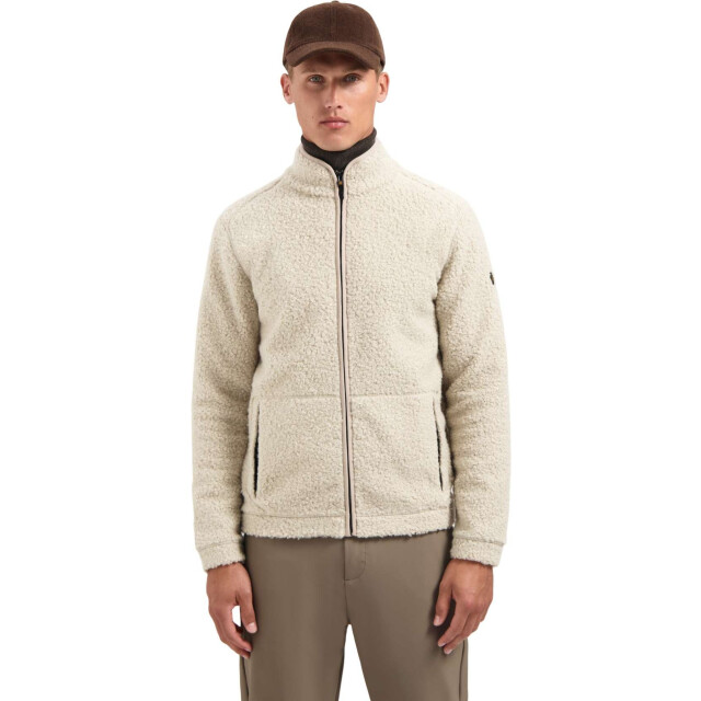 No Excess Sweater full zip teddy sand 29100919-015 large