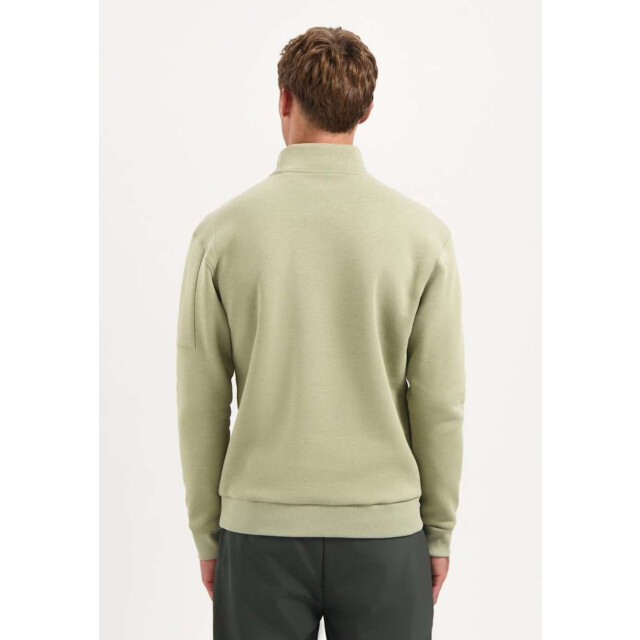 No Excess Sweater half zip brushed light moss 29130851-197 large