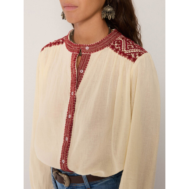 Maison Hotel Charlotte blouse deep blue Charlotte blouse large