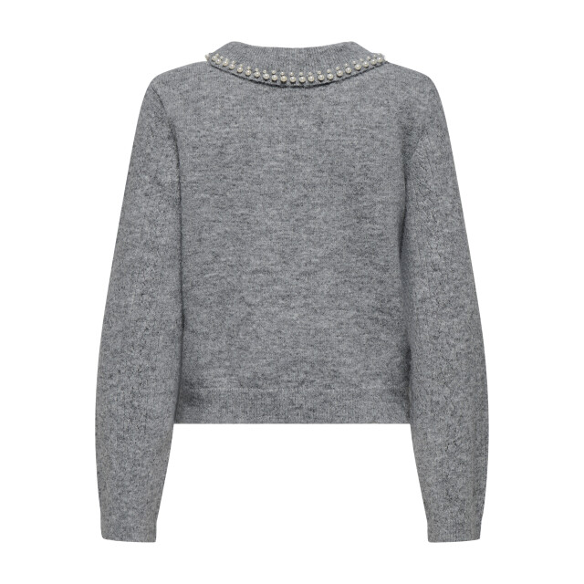 Jacqueline de Yong april life l/s pearl collar pull 15351838 medium grey melange 06712.941.0107 large