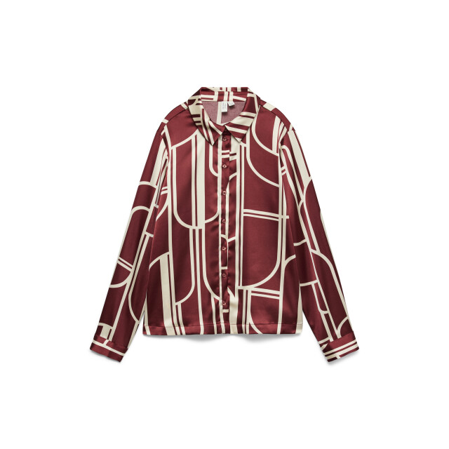 Vero Moda vmhadley l/s shirt wvn btq ga 10337380 syrah 06615.840.0025 large