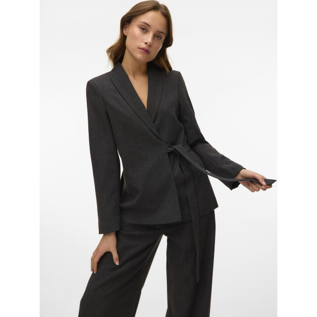 Vero Moda vmbestie ls loose strap blazer 10333972 dark grey melange 06228.970.0003 large