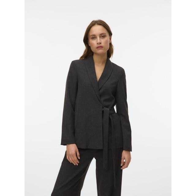 Vero Moda vmbestie ls loose strap blazer 10333972 dark grey melange 06228.970.0003 large
