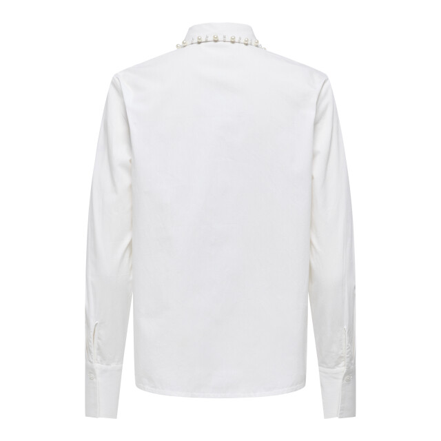 Jacqueline de Yong lula l/s pearl detail shirt wvn 15355260 cloud dancer 06615.198.0121 large