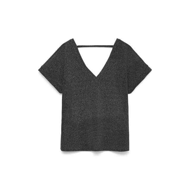 Vero Moda vmhoxanne s/s v-neck top jrs btq 10338179 black 06011.990.0134 large