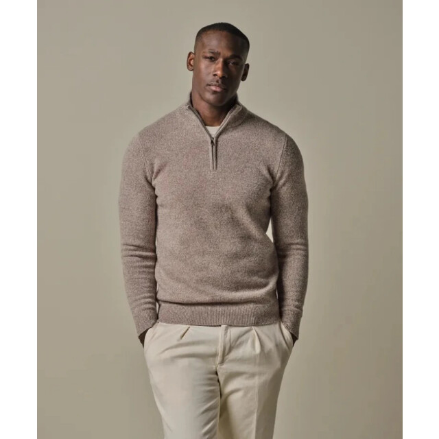 Profuomo Ppwj30029d f1 heren trui met half zip in profu F1/PPWJ30029D large
