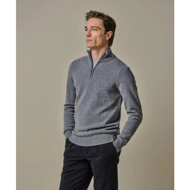 Profuomo Ppwj30029e m heren trui met half zip profu M/PPWJ30029E large
