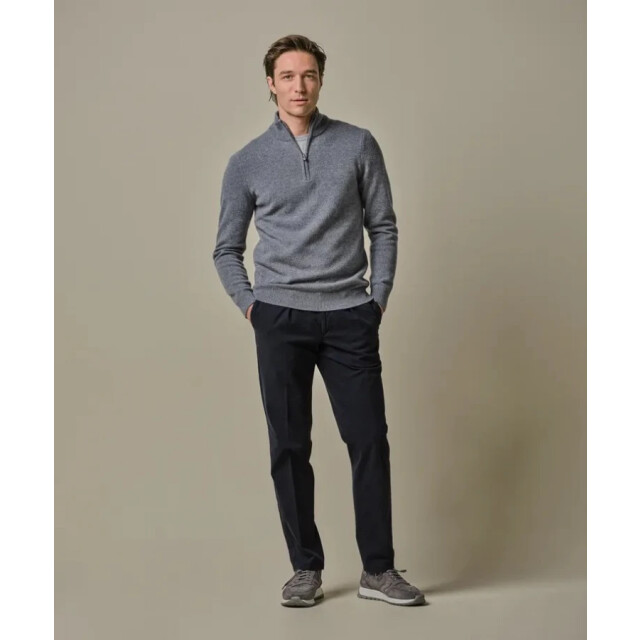 Profuomo Ppwj30029e m heren trui met half zip profu M/PPWJ30029E large