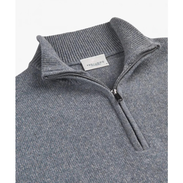 Profuomo Ppwj30029e m heren trui met half zip profu M/PPWJ30029E large
