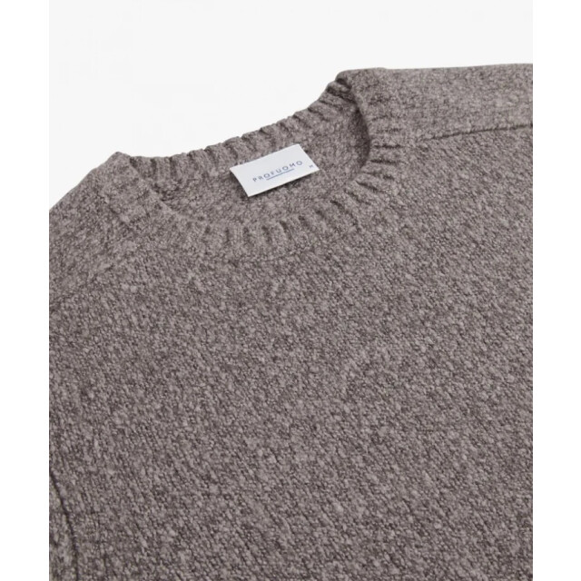 Profuomo Ppwj30037c h1 taupe heren trui profu H1/PPWJ30037B large