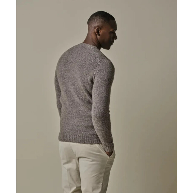 Profuomo Ppwj30037c h1 taupe heren trui profu H1/PPWJ30037B large