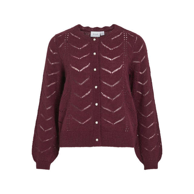 Vila vituli o-neck l/s detail knit cardi 14108959 fig 06741.680.0011 large
