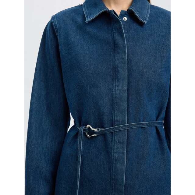 Selected Femme slfrelaxed selma-noa ls denim shirt 16098758 medium blue denim 06615.265.0126 large
